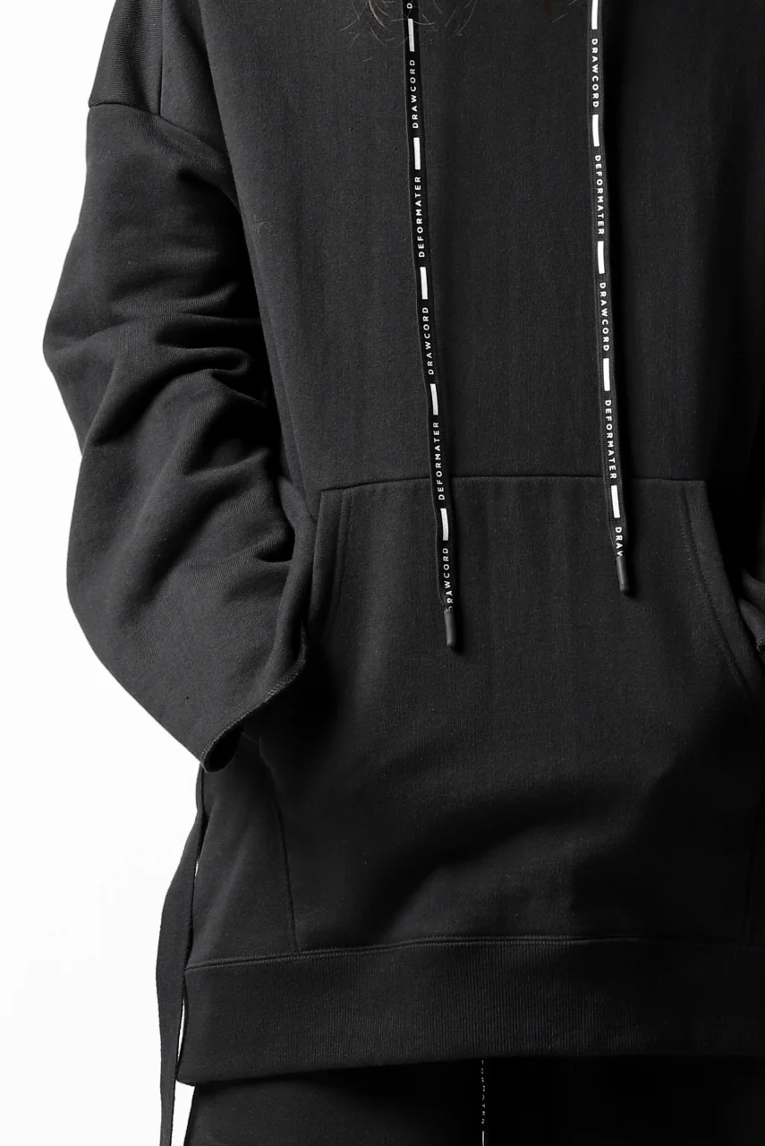 DEFORMATER.® CUTTING EDGE HOODIE / FLEECY HEAT COTTON (BLACK) - Image 43