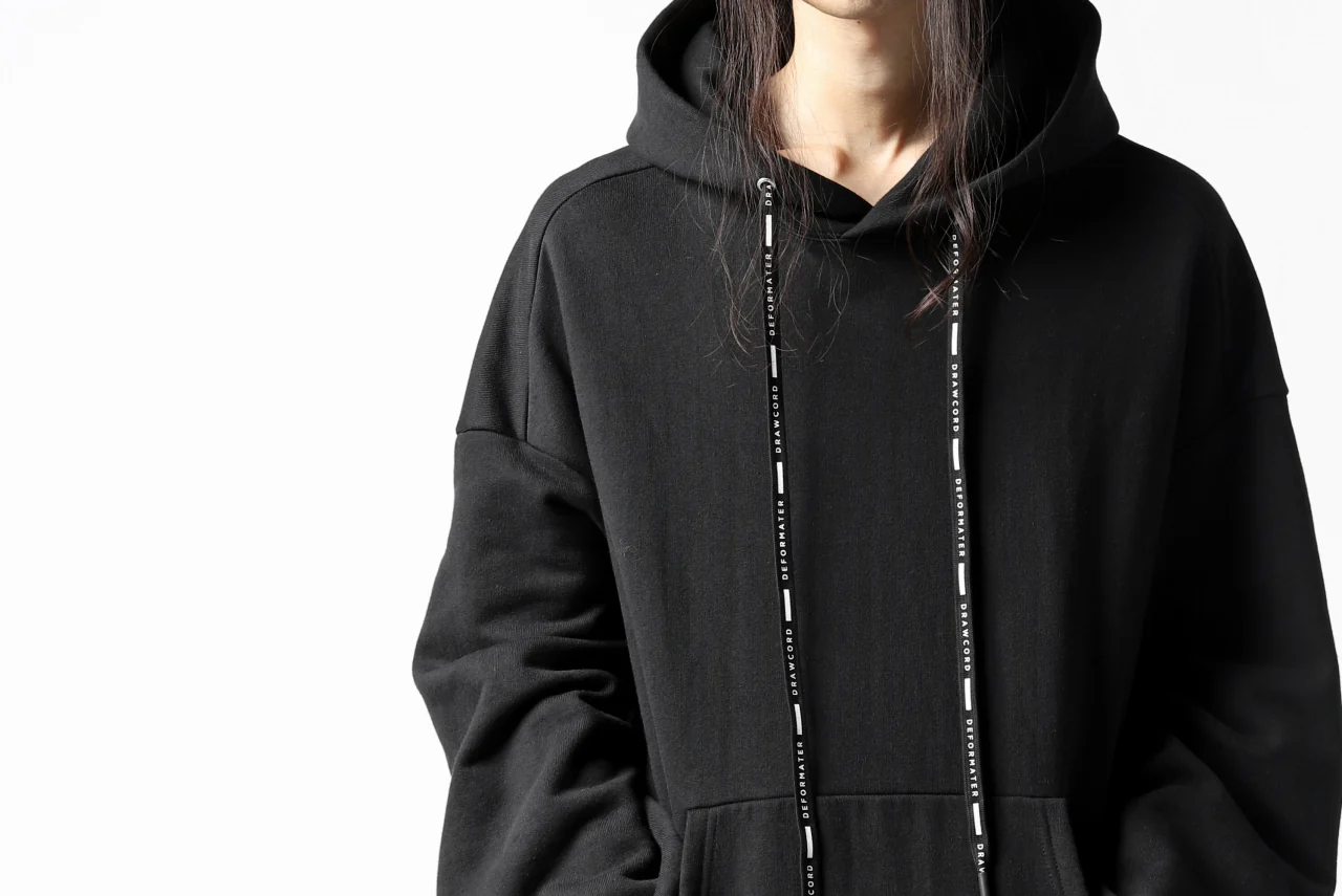 DEFORMATER.® CUTTING EDGE HOODIE / FLEECY HEAT COTTON (BLACK) - Image 47