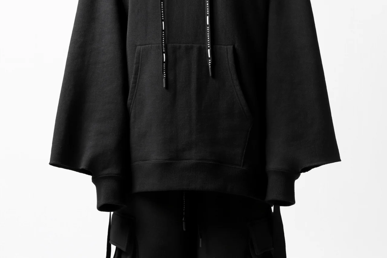 DEFORMATER.® CUTTING EDGE HOODIE / FLEECY HEAT COTTON (BLACK) - Image 48