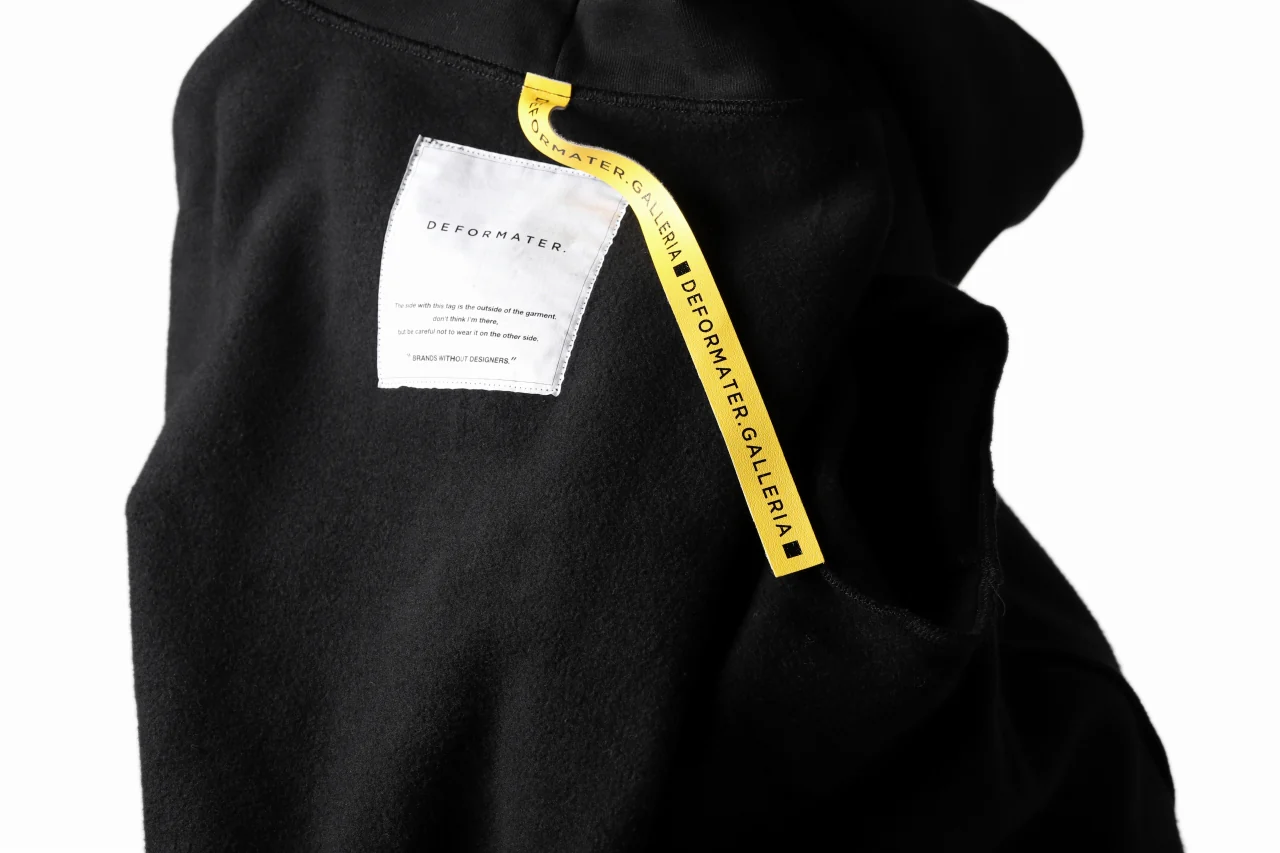 DEFORMATER.® CUTTING EDGE HOODIE / FLEECY HEAT COTTON (BLACK) - Image 49