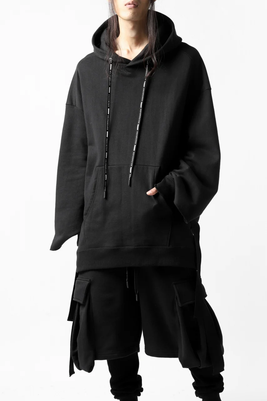 DEFORMATER.® CUTTING EDGE HOODIE / FLEECY HEAT COTTON (BLACK) - Image 6