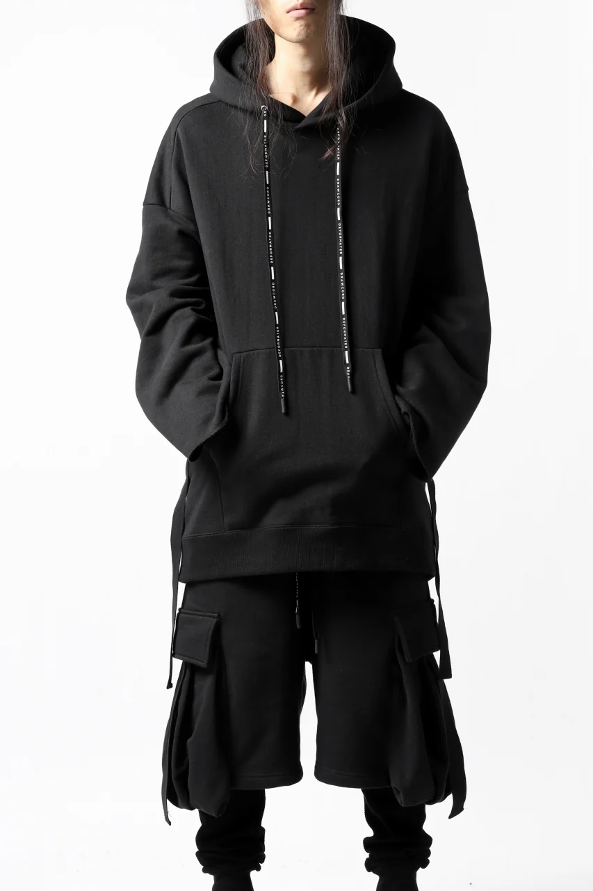 DEFORMATER.® CUTTING EDGE HOODIE / FLEECY HEAT COTTON (BLACK) - Image 8