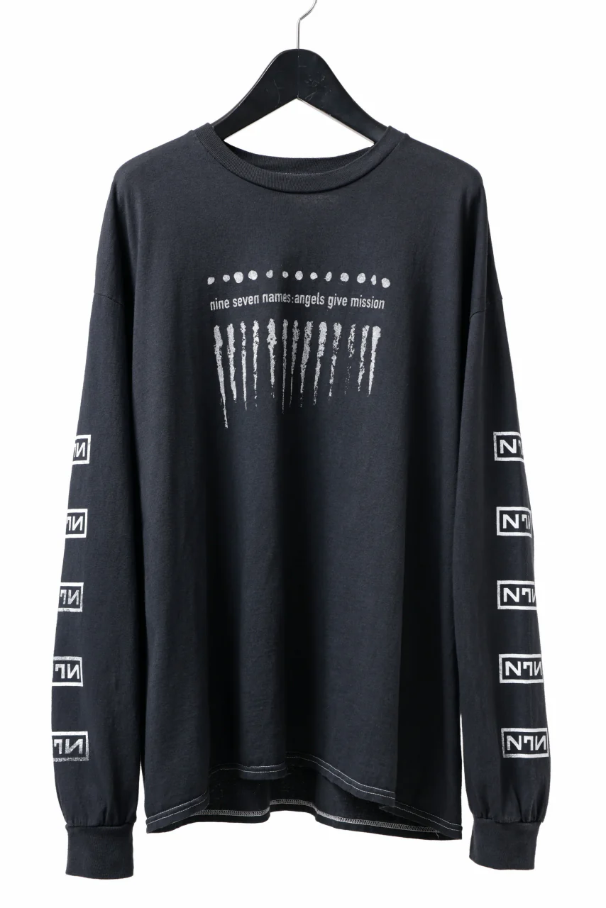 DEFORMATER.® DYEING LOOPWHEEL LS TOPS - HEAVEN (VINTAGE BLACK)
