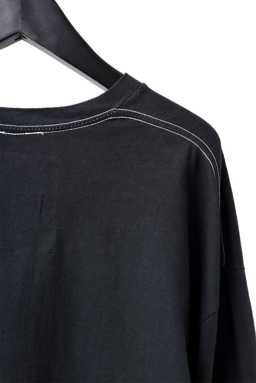 DEFORMATER.® DYEING LOOPWHEEL LS TOPS - HEAVEN (VINTAGE BLACK) - Image 13
