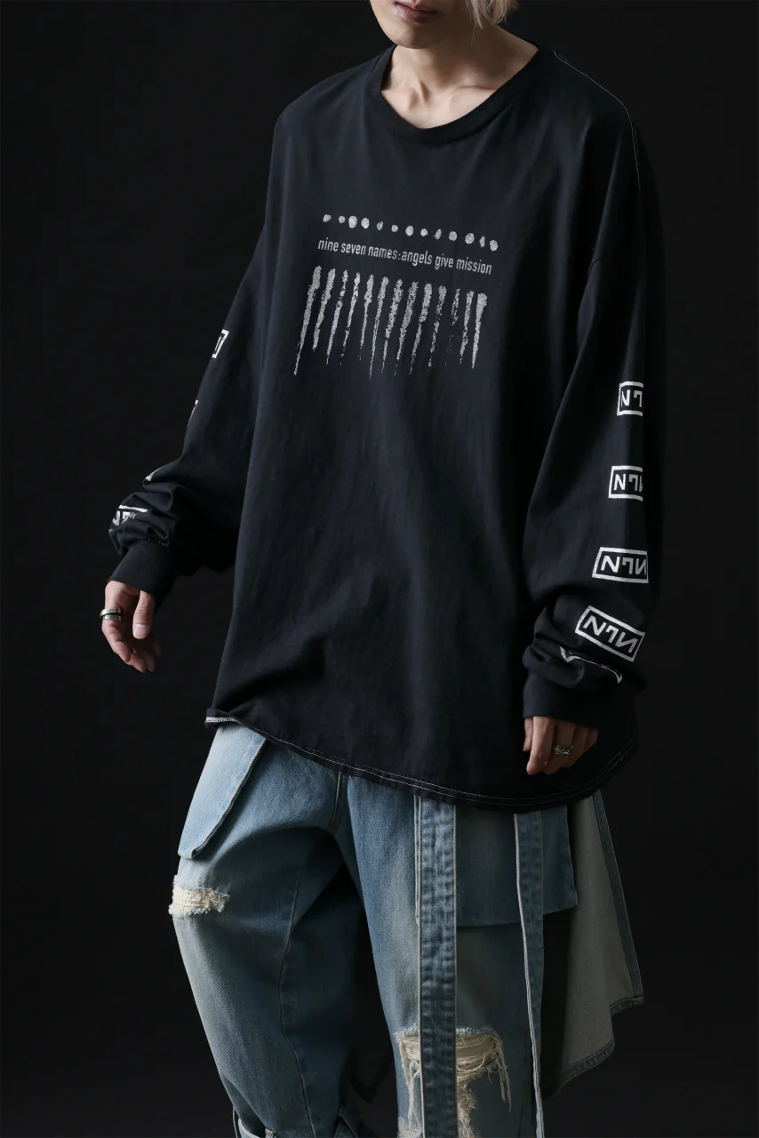 DEFORMATER.® DYEING LOOPWHEEL LS TOPS - HEAVEN (VINTAGE BLACK) - Image 24