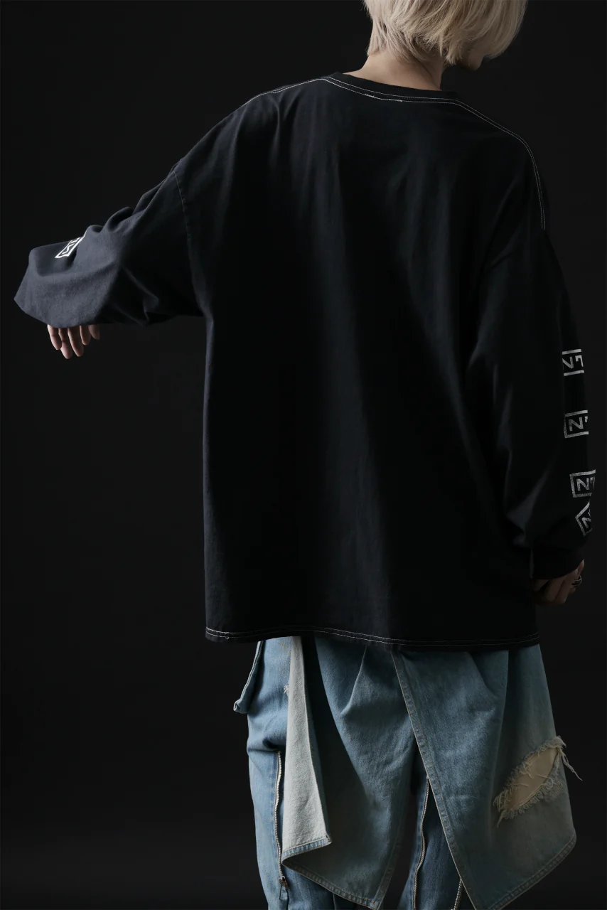 DEFORMATER.® DYEING LOOPWHEEL LS TOPS - HEAVEN (VINTAGE BLACK) - Image 27