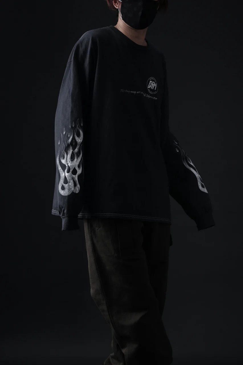 DEFORMATER.® DYEING LOOPWHEEL LS TOPS - HELL (VINTAGE BLACK) - Image 20