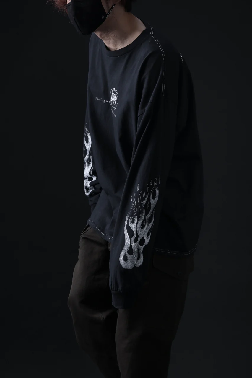 DEFORMATER.® DYEING LOOPWHEEL LS TOPS - HELL (VINTAGE BLACK) - Image 21