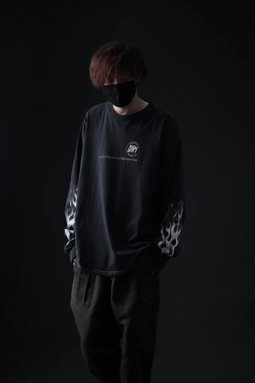 DEFORMATER.® DYEING LOOPWHEEL LS TOPS - HELL (VINTAGE BLACK) - Image 23