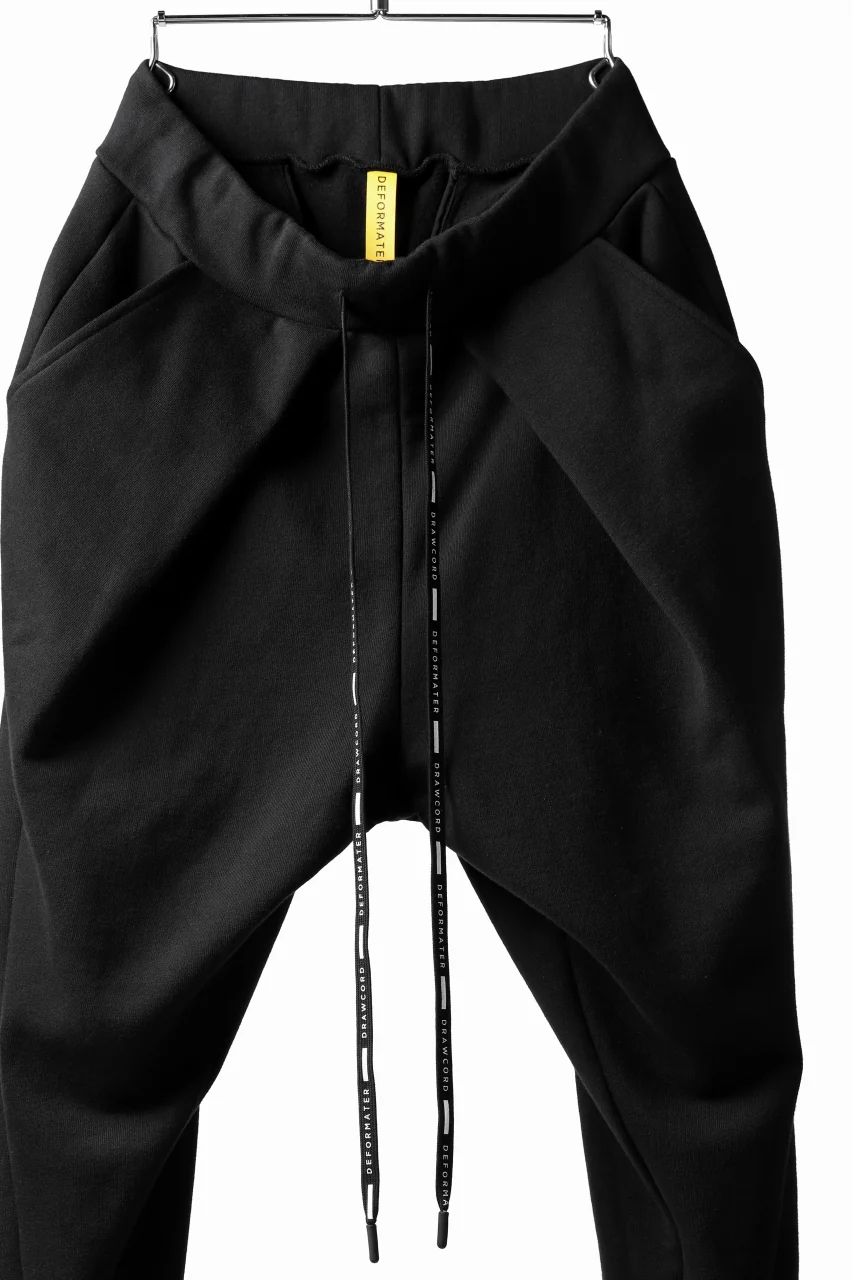 DEFORMATER.® FOLDING TUCK JOGGER PANTS / FLEECY HEAT COTTON (BLACK) - Image 10