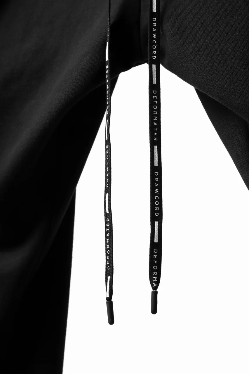 DEFORMATER.® FOLDING TUCK JOGGER PANTS / FLEECY HEAT COTTON (BLACK) - Image 13