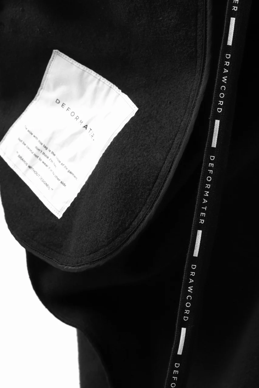 DEFORMATER.® FOLDING TUCK JOGGER PANTS / FLEECY HEAT COTTON (BLACK) - Image 20