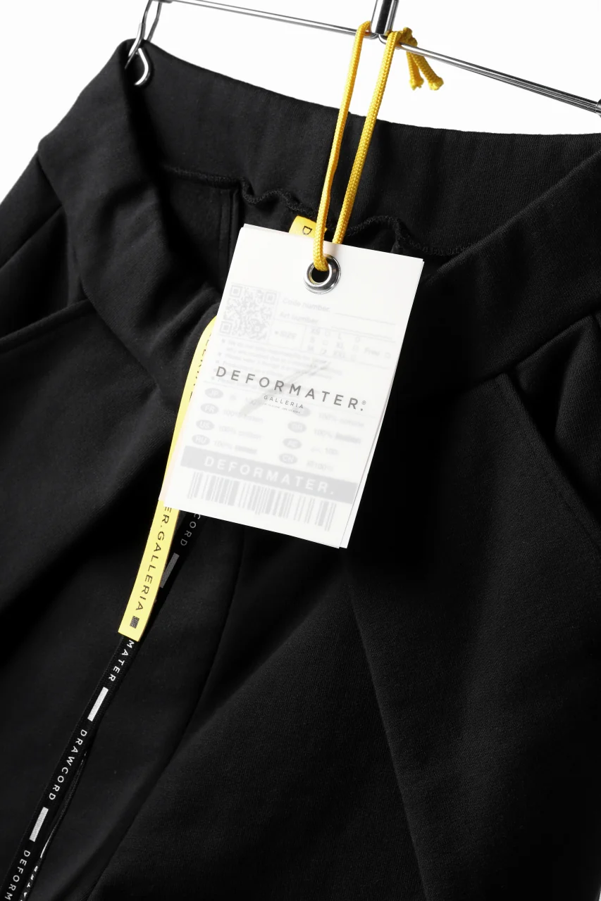 DEFORMATER.® FOLDING TUCK JOGGER PANTS / FLEECY HEAT COTTON (BLACK) - Image 21
