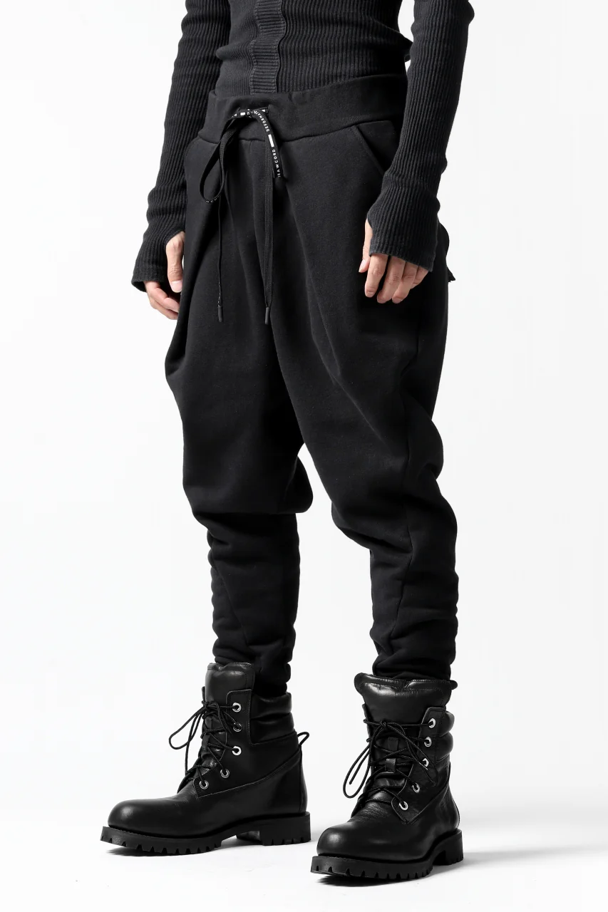 DEFORMATER.® FOLDING TUCK JOGGER PANTS / FLEECY HEAT COTTON (BLACK) - Image 24