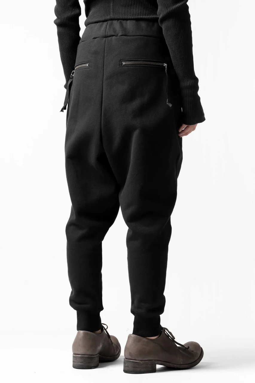 DEFORMATER.® FOLDING TUCK JOGGER PANTS / FLEECY HEAT COTTON (BLACK) - Image 28