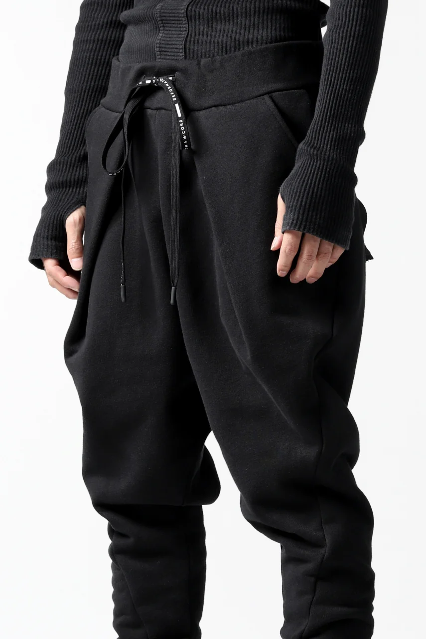 DEFORMATER.® FOLDING TUCK JOGGER PANTS / FLEECY HEAT COTTON (BLACK) - Image 29