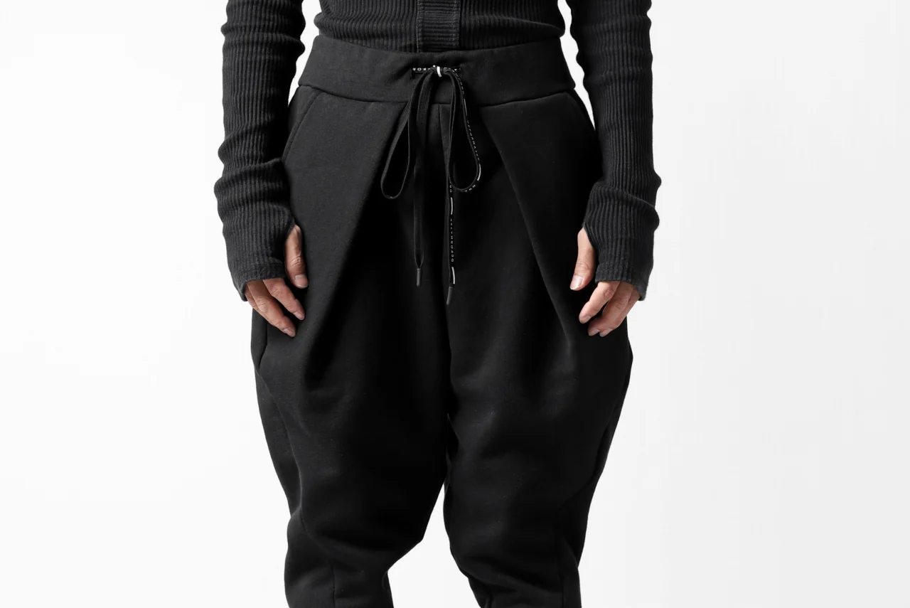 DEFORMATER.® FOLDING TUCK JOGGER PANTS / FLEECY HEAT COTTON (BLACK) - Image 33