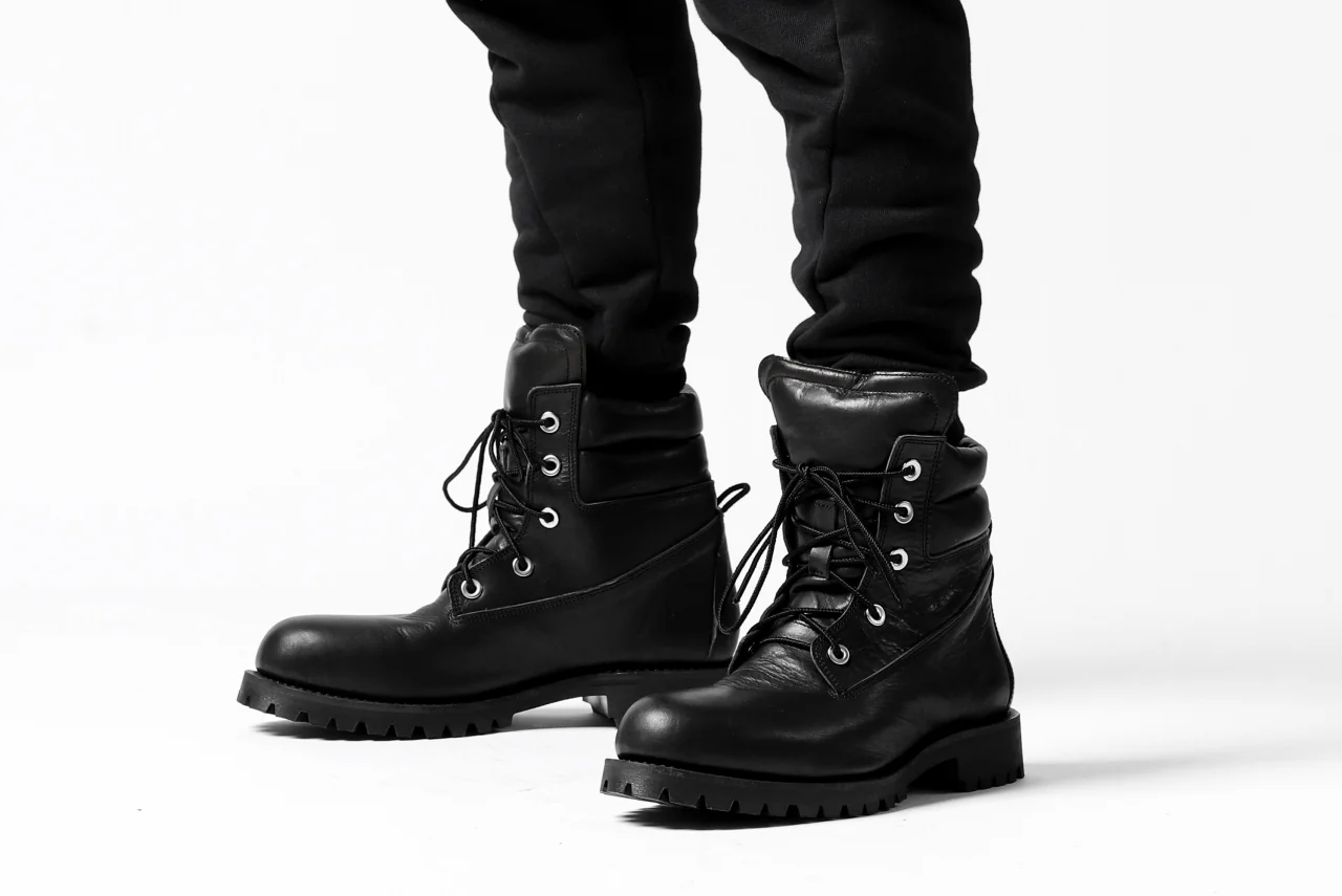 DEFORMATER.® FOLDING TUCK JOGGER PANTS / FLEECY HEAT COTTON (BLACK) - Image 38