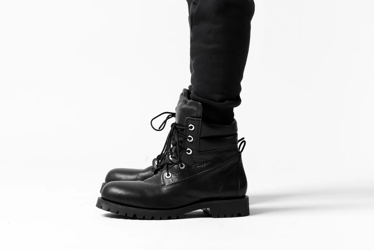 DEFORMATER.® FOLDING TUCK JOGGER PANTS / FLEECY HEAT COTTON (BLACK) - Image 39
