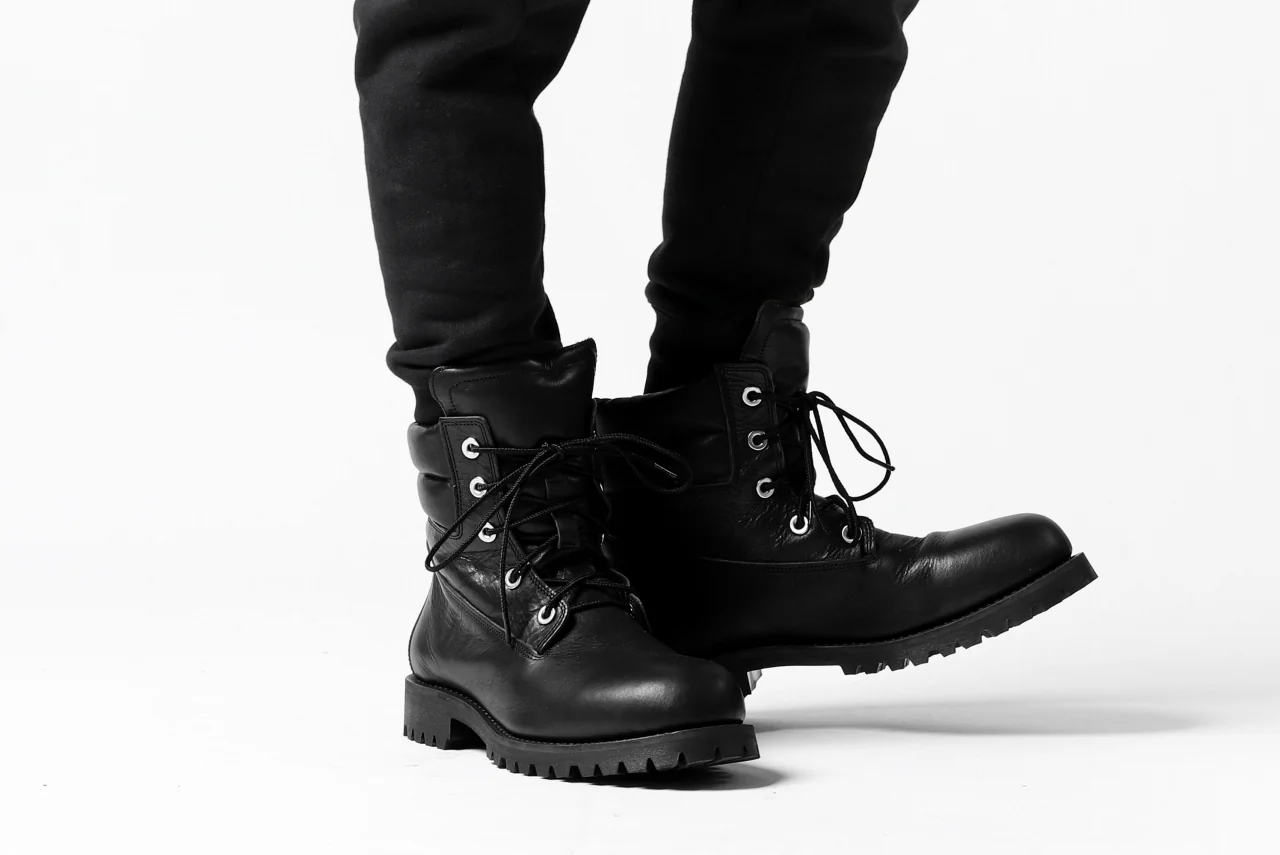 DEFORMATER.® FOLDING TUCK JOGGER PANTS / FLEECY HEAT COTTON (BLACK) - Image 40