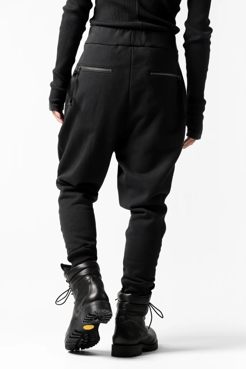 DEFORMATER.® FOLDING TUCK JOGGER PANTS / FLEECY HEAT COTTON (BLACK) - Image 5