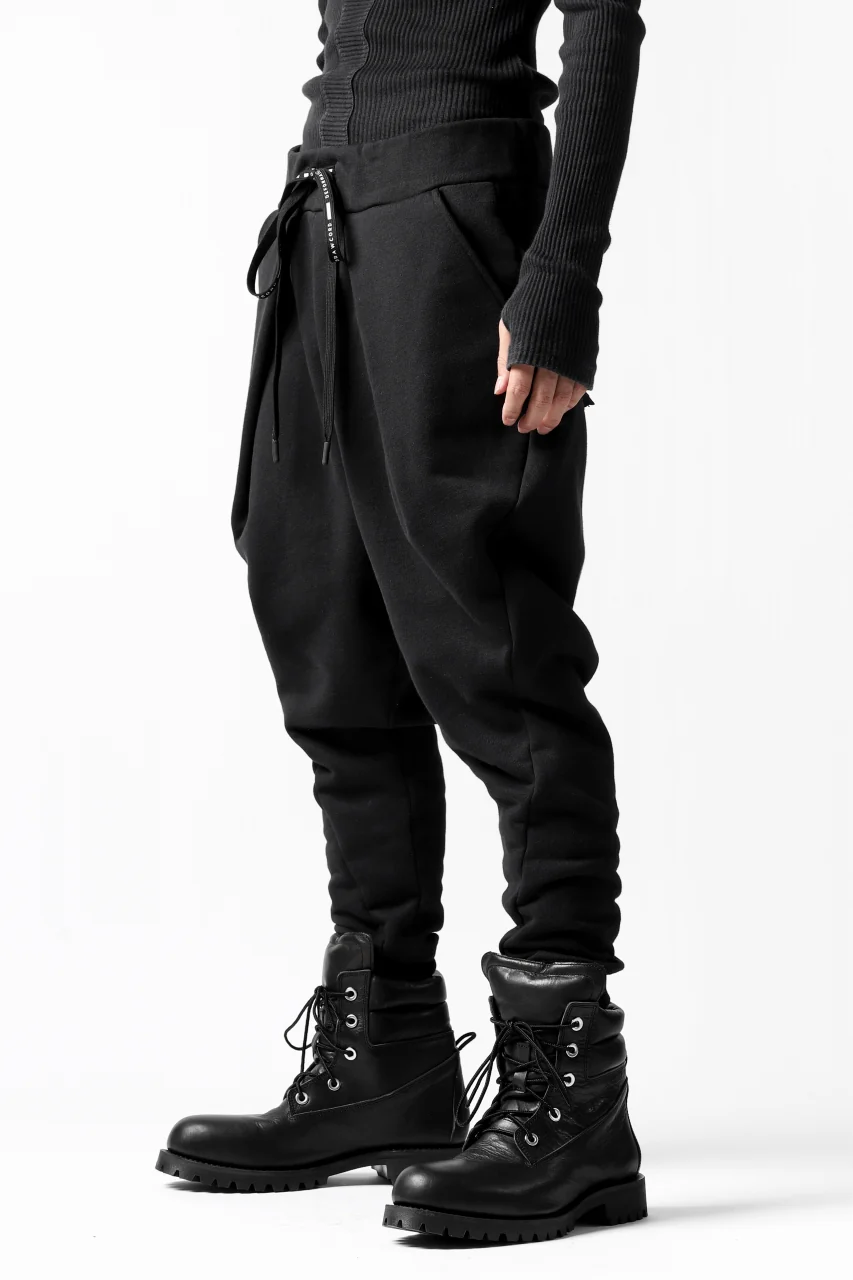 DEFORMATER.® FOLDING TUCK JOGGER PANTS / FLEECY HEAT COTTON (BLACK) - Image 6