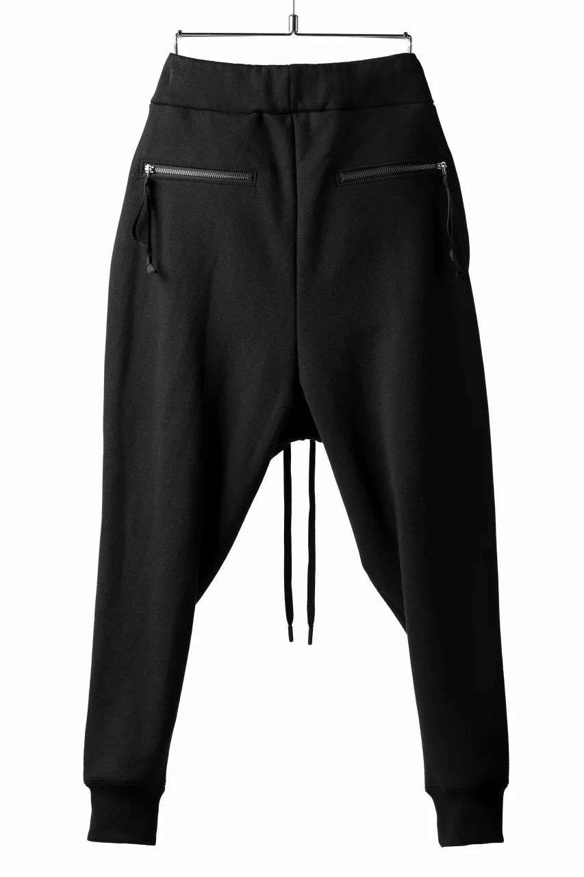 DEFORMATER.® FOLDING TUCK JOGGER PANTS / FLEECY HEAT COTTON (BLACK) - Image 9