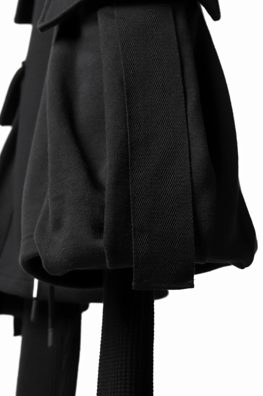 DEFORMATER.® LAYER CARGO PANTS / FLEECY HEAT+WAFFLE JERSEY (BLACK) - Image 18