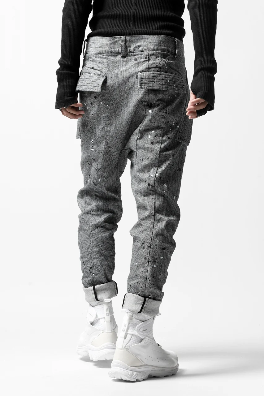 DEFORMATER.® "SPLASH" SLIM FIT JEANS WITH FLAP DETAIL / VERTICAL DENIM (ASPHALT) - Image 38