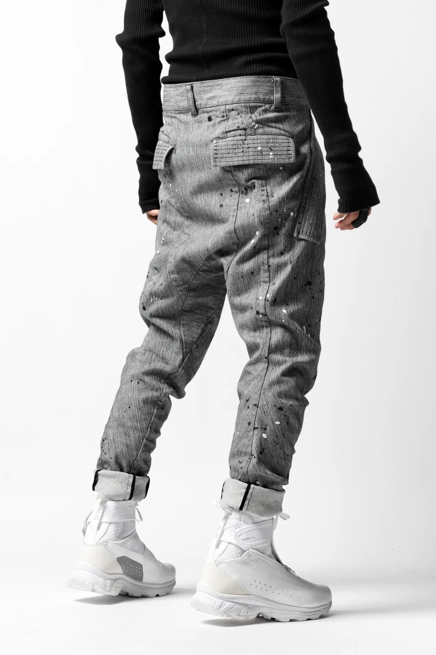 DEFORMATER.® "SPLASH" SLIM FIT JEANS WITH FLAP DETAIL / VERTICAL DENIM (ASPHALT) - Image 39