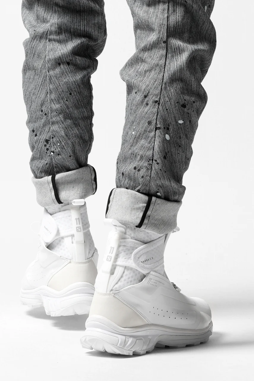 DEFORMATER.® "SPLASH" SLIM FIT JEANS WITH FLAP DETAIL / VERTICAL DENIM (ASPHALT) - Image 45