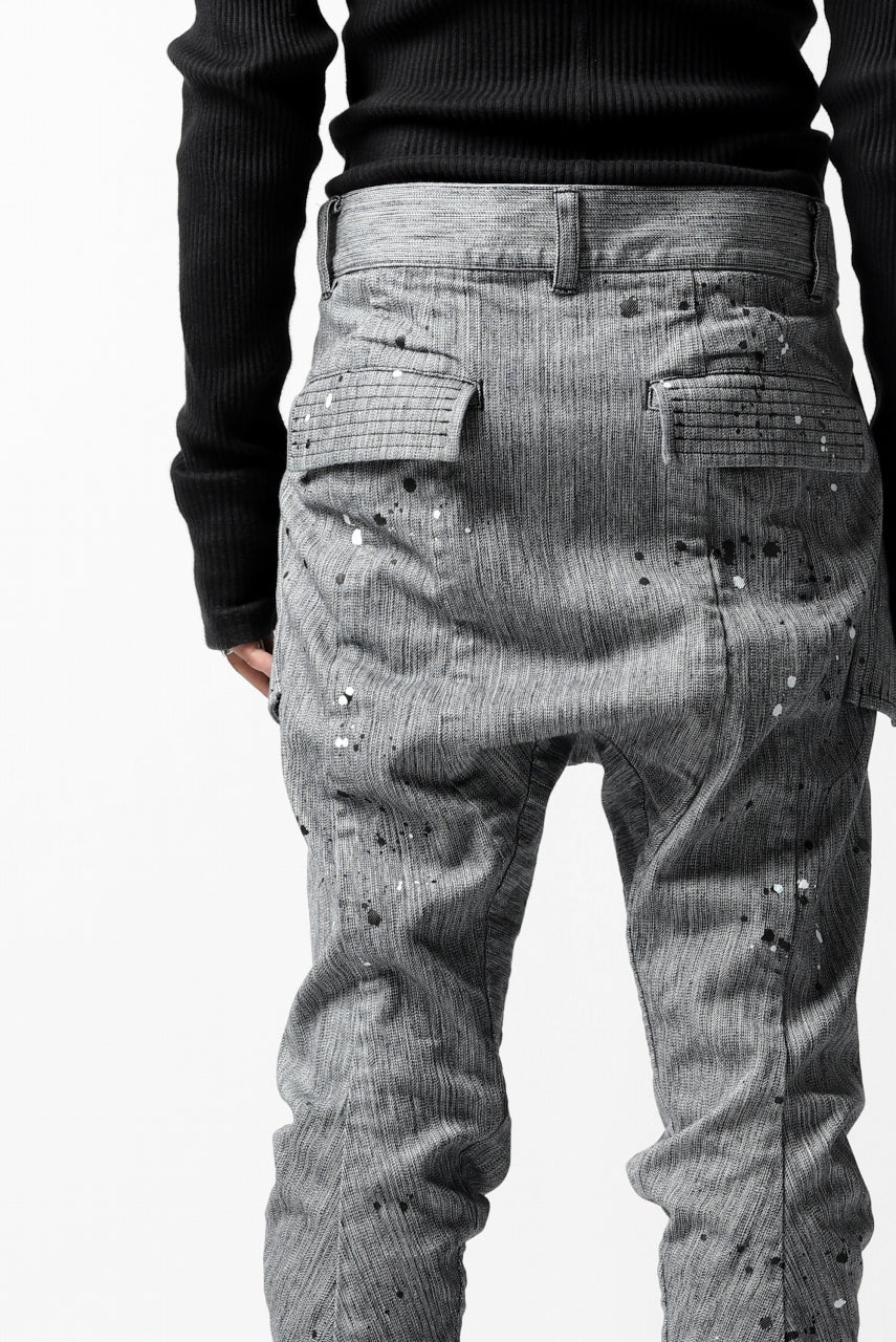 DEFORMATER.® "SPLASH" SLIM FIT JEANS WITH FLAP DETAIL / VERTICAL DENIM (ASPHALT) - Image 46