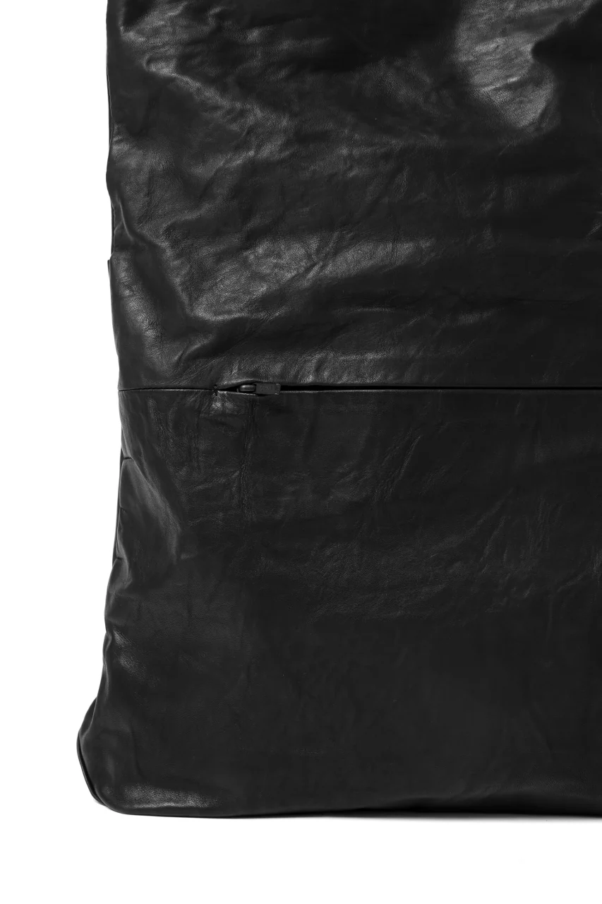 discord Yohji Yamamoto 2WAY MAGNET FLAP BAG / SOFT HORSE LEATHER (BLACK) - Image 15