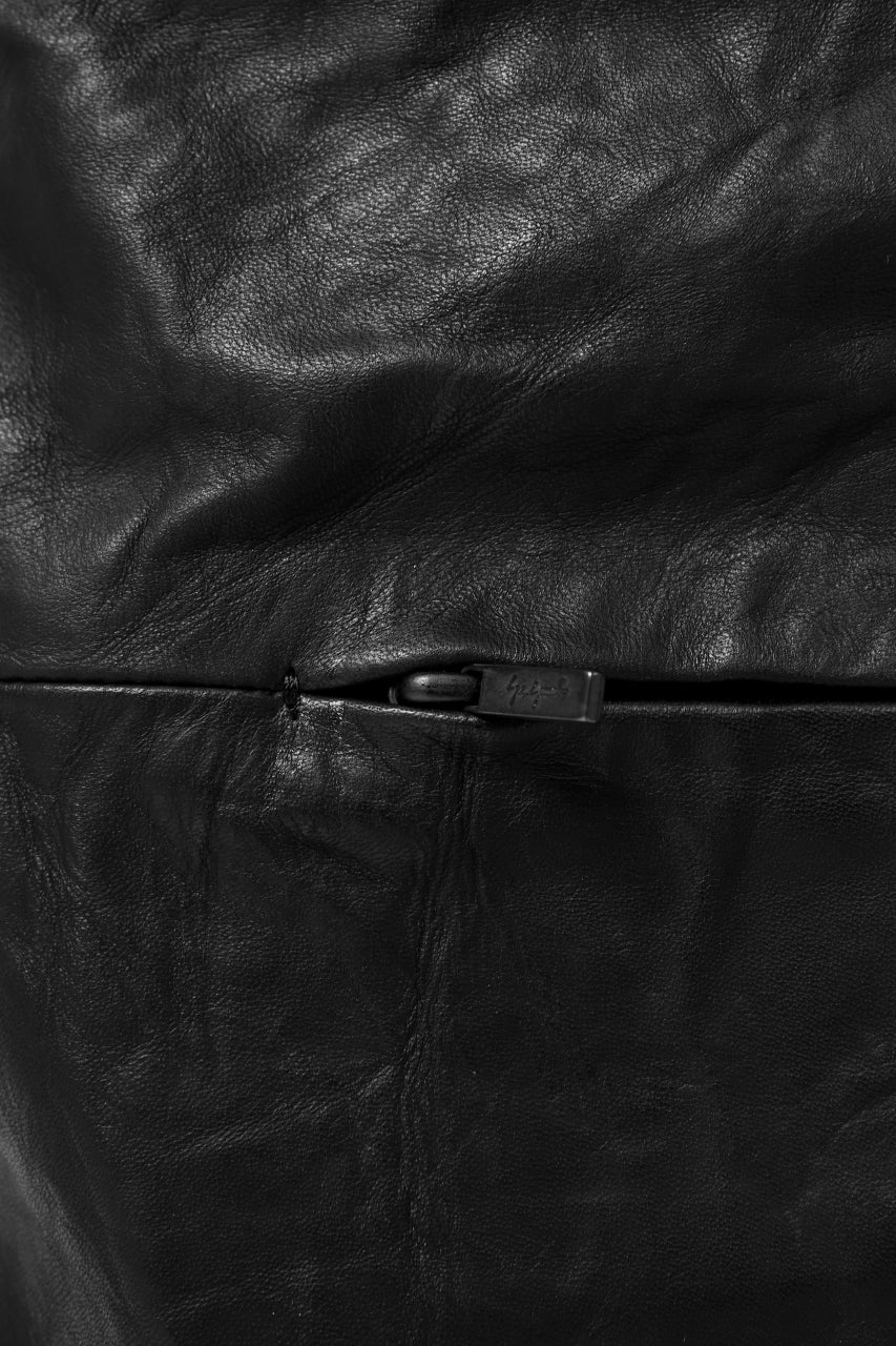 discord Yohji Yamamoto 2WAY MAGNET FLAP BAG / SOFT HORSE LEATHER (BLACK) - Image 16