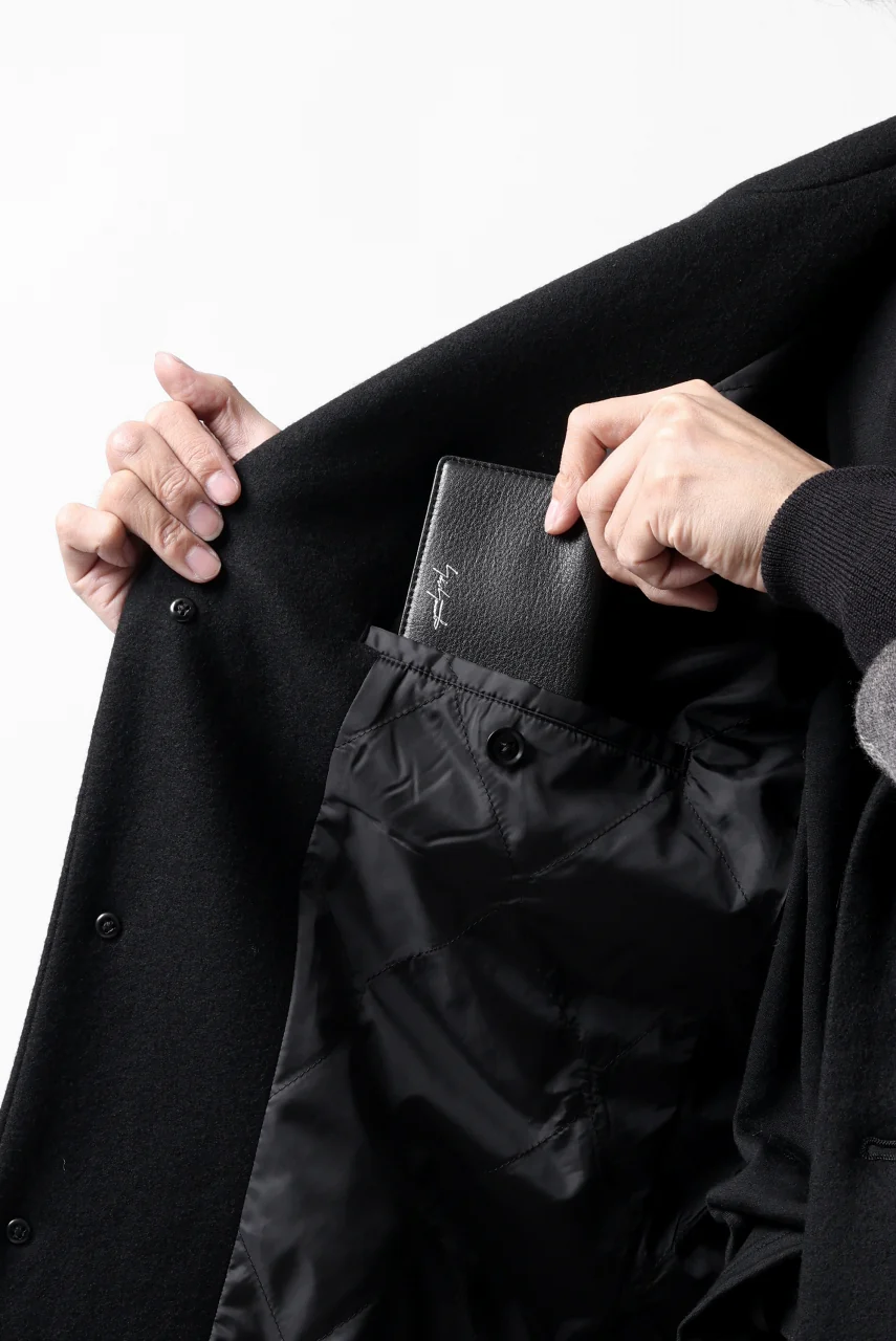 discord Yohji Yamamoto Card Holder / Shrink Cow Skin Leather (BLACK) - Image 20