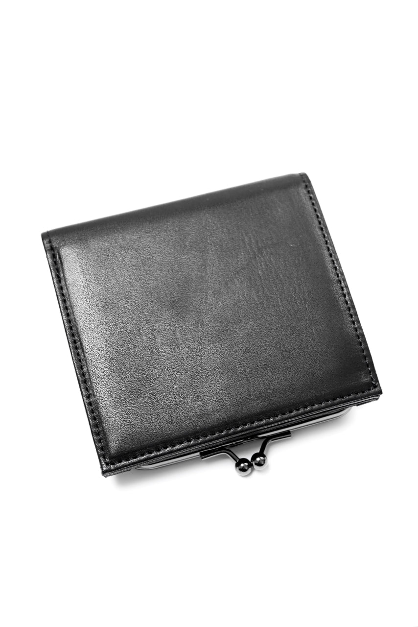 discord Yohji Yamamoto Clasp Wallet / Cow Skin Leather (BLACK) - Image 4