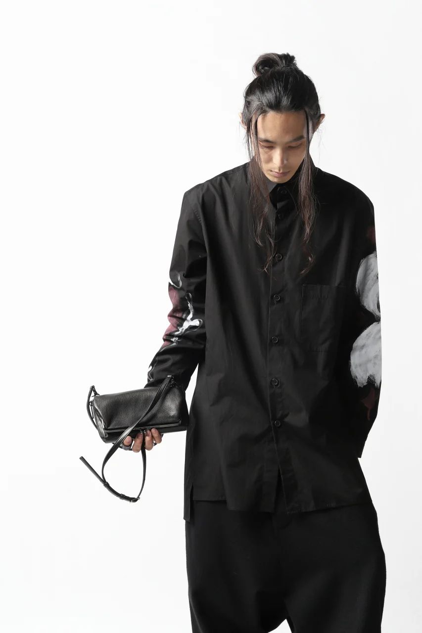 discord Yohji Yamamoto CLASP ZIP WALLET with SHOULDER STRAP (BLACK) - Image 36