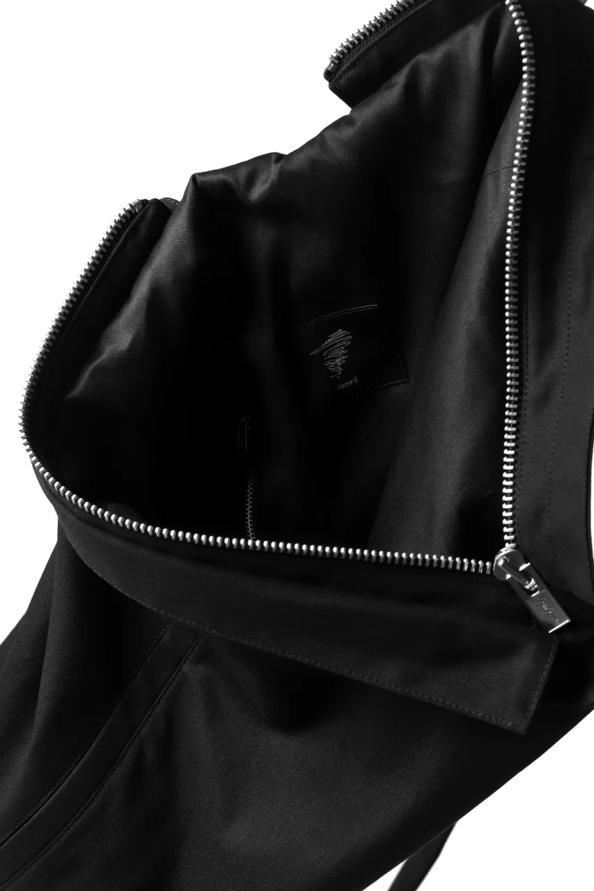 discord Yohji Yamamoto COTTON CANVAS TRIANGLE MEDIUM SHOULDER BAG (BLACK) - Image 14