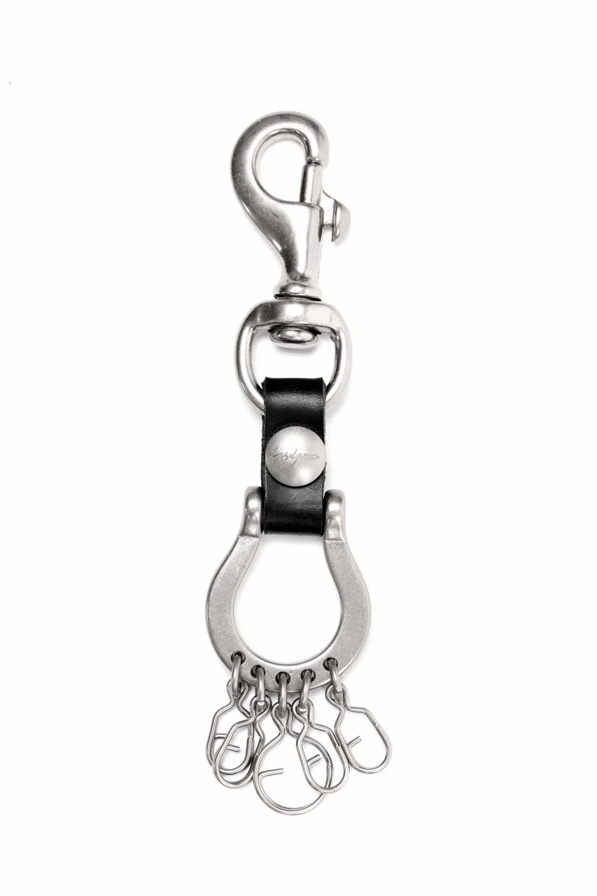 discord Yohji Yamamoto Horseshoe Keyring / Brass + Cow Skin Leather (SILVER)