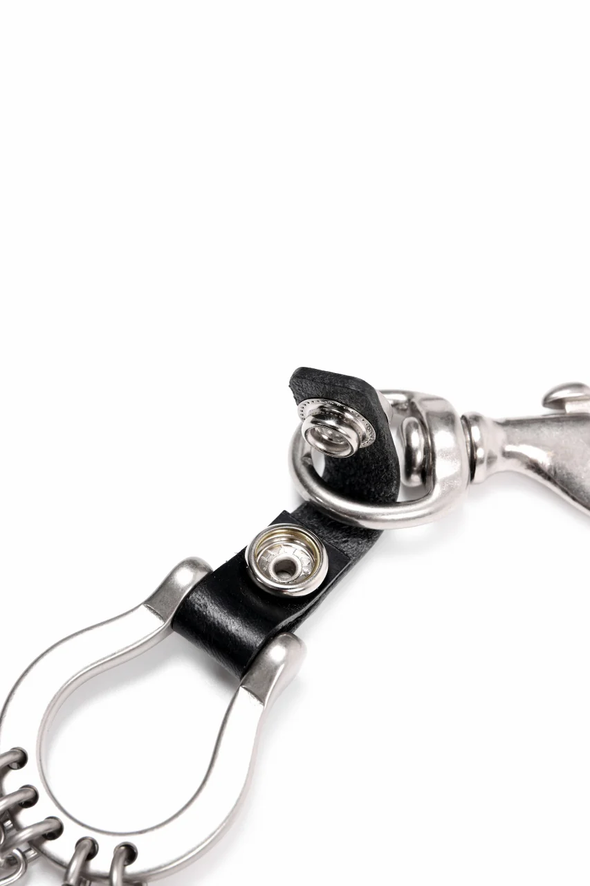 discord Yohji Yamamoto Horseshoe Keyring / Brass + Cow Skin Leather (SILVER) - Image 11