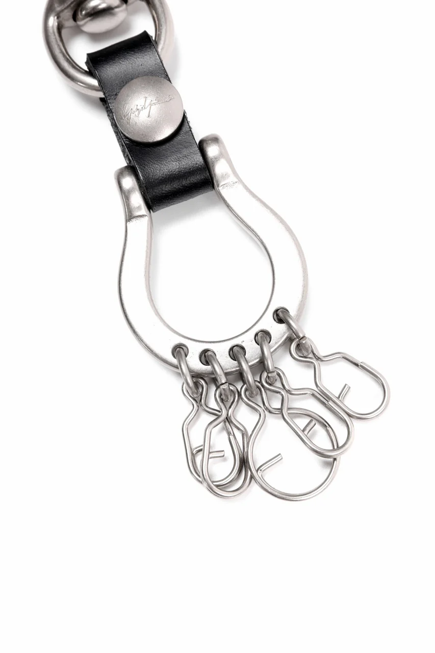 discord Yohji Yamamoto Horseshoe Keyring / Brass + Cow Skin Leather (SILVER) - Image 6