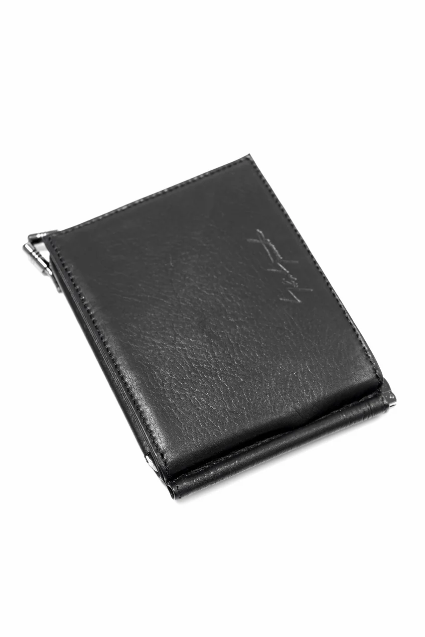 discord Yohji Yamamoto Money Clip Wallet / Shrink Cow Skin Leather (BLACK) - Image 3