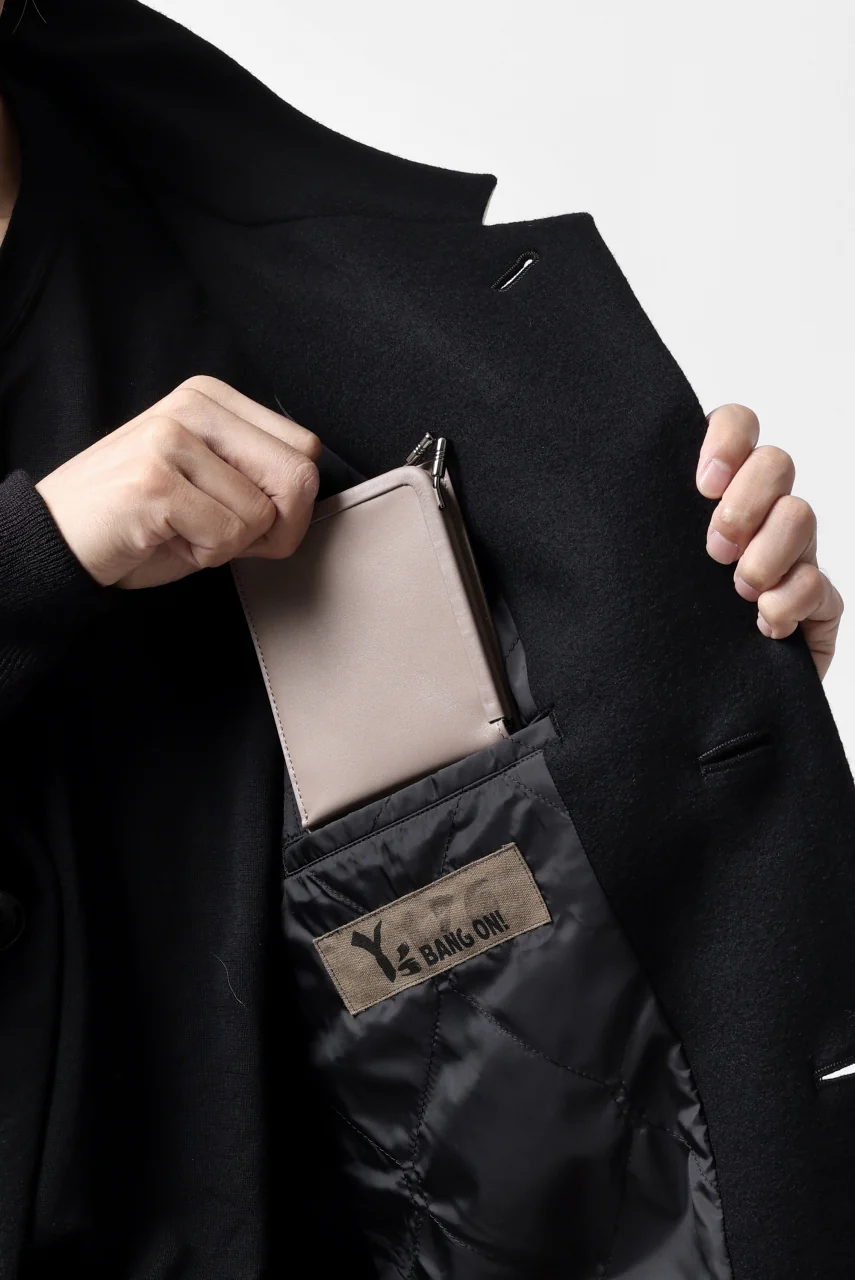 discord Yohji Yamamoto Money Clip Wallet / Soft Cow Skin Leather (BEIGE) - Image 19