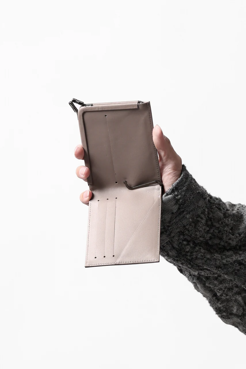 discord Yohji Yamamoto Money Clip Wallet / Soft Cow Skin Leather (BEIGE) - Image 23