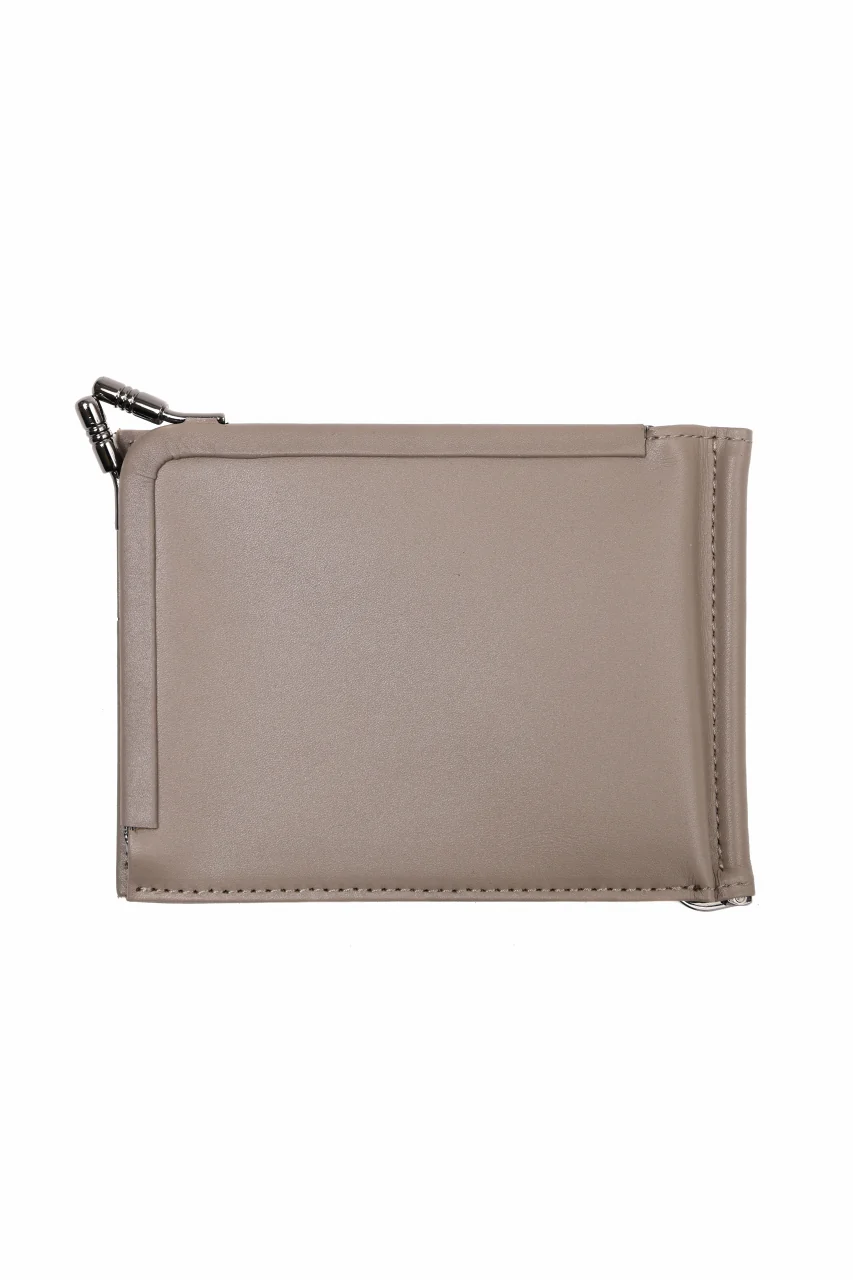 discord Yohji Yamamoto Money Clip Wallet / Soft Cow Skin Leather (BEIGE) - Image 3