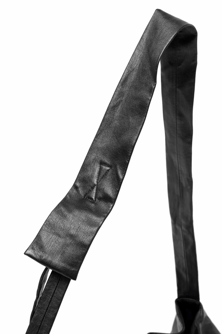 discord Yohji Yamamoto Puff Bag / Light Weight Leather (BLACK) - Image 10