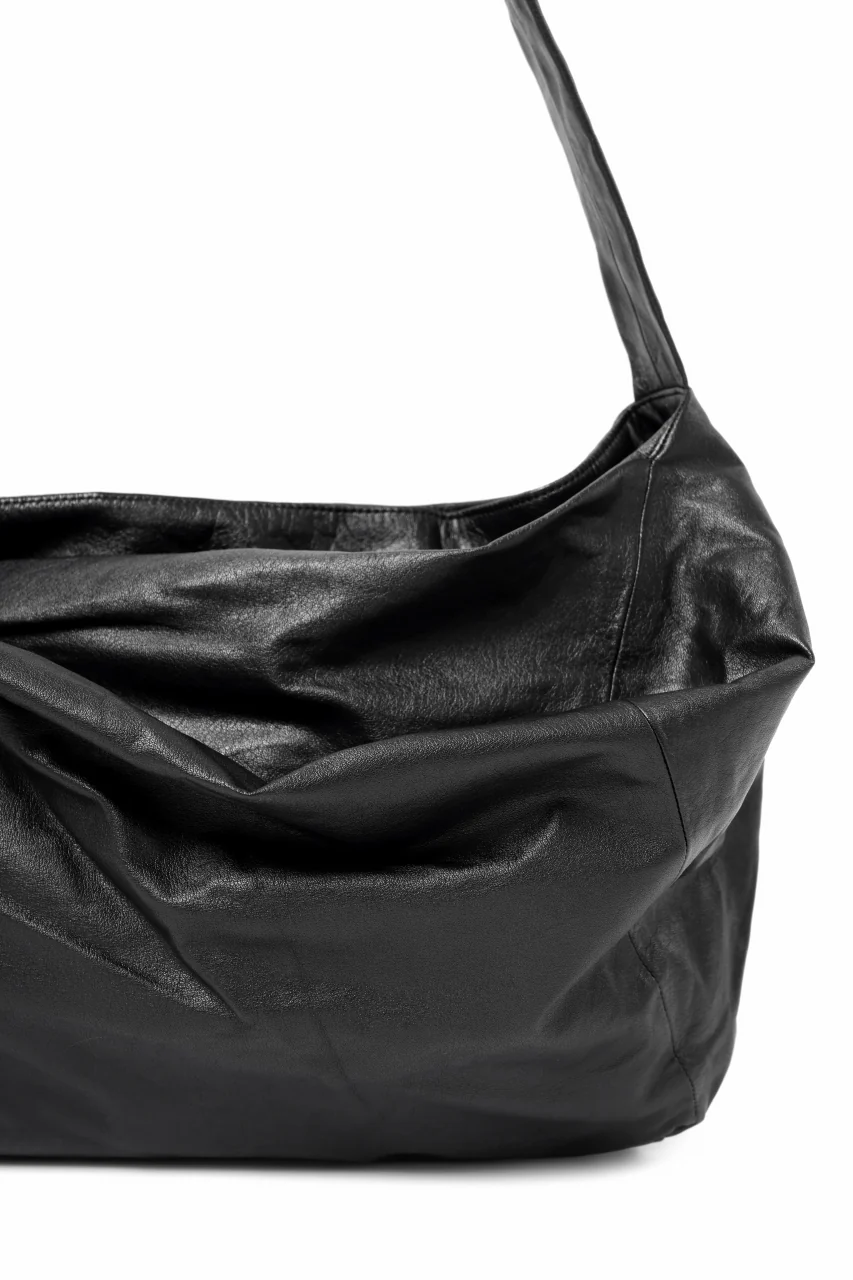 discord Yohji Yamamoto Puff Bag / Light Weight Leather (BLACK) - Image 7