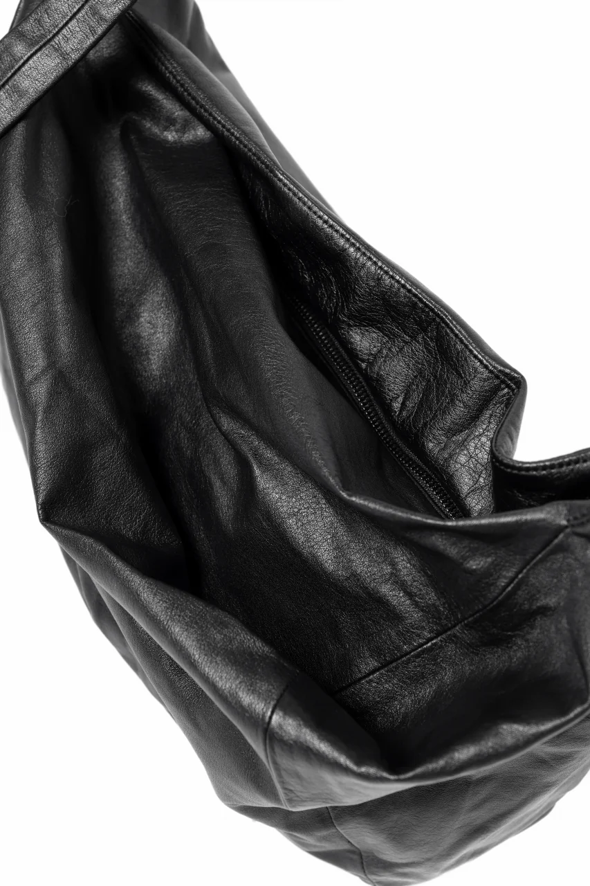 discord Yohji Yamamoto Puff Bag / Light Weight Leather (BLACK) - Image 9