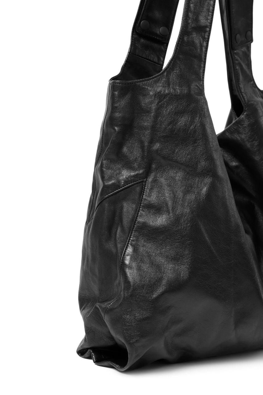 discord Yohji Yamamoto SIGNATURE INFINITE BAG / GARMENT COW LEATHER (BLACK) - Image 11