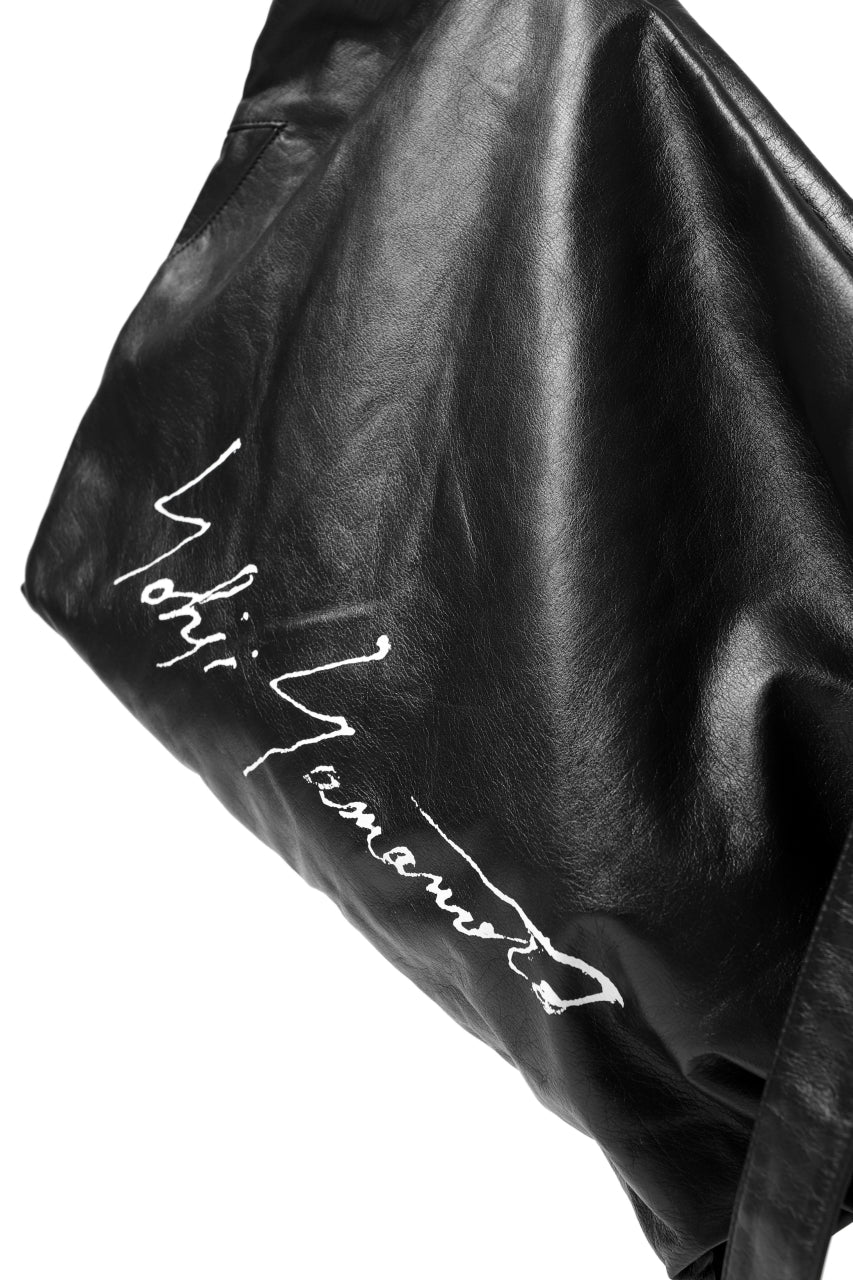 discord Yohji Yamamoto SIGNATURE INFINITE BAG / GARMENT COW LEATHER (BLACK) - Image 12